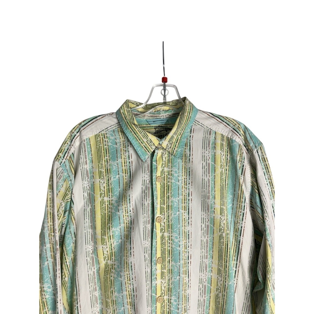 Tommy Bahama Men's XL Cotton Silk Blend Long Sleeve Summer‎ Striped Multicolor - Picture 4 of 8